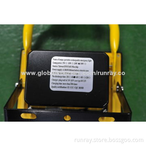 20W Rechargeable LED Floodlight, Epistar 35*35-mil Chip/6-8 Hours Working Time, 85-265V AC VoltageNew